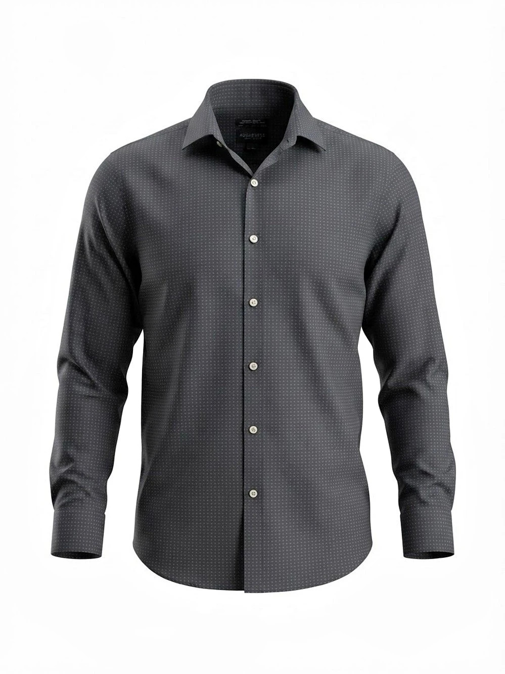 Kenneth Cole Awearness Kenneth Cole Non-Iron Slim Fit Men's Black Geo •R1-021